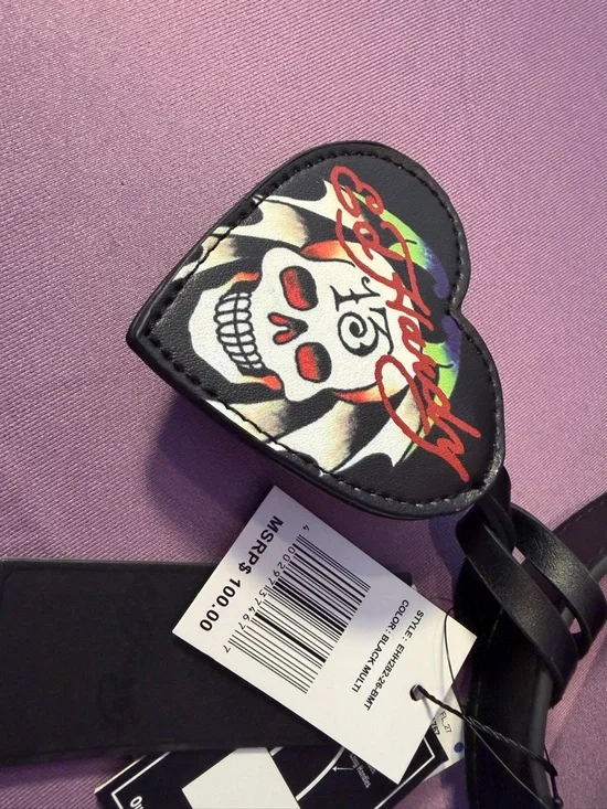 Ed Hardy Large Floral Tote Bag with Matching Wallet - Picture 8 of 14